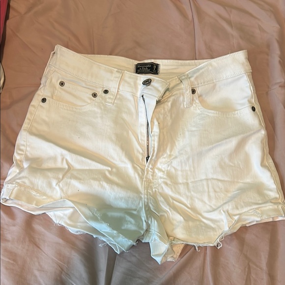 White Denim Women's Shorts - Picture 1 of 3